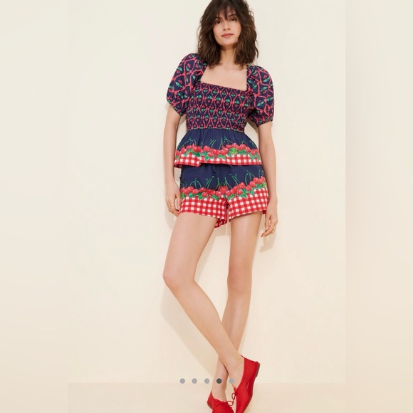 Damson Madder Allegra Puff Sleeve Blouse organic cotton - Picture 6 of 16